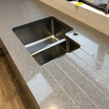 sparkling grey quartz