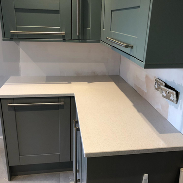 White Shimmer Quartz Countertop