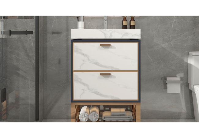 sintered stone bathroom cabinet