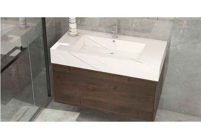 sintered stone bathroom cabinet