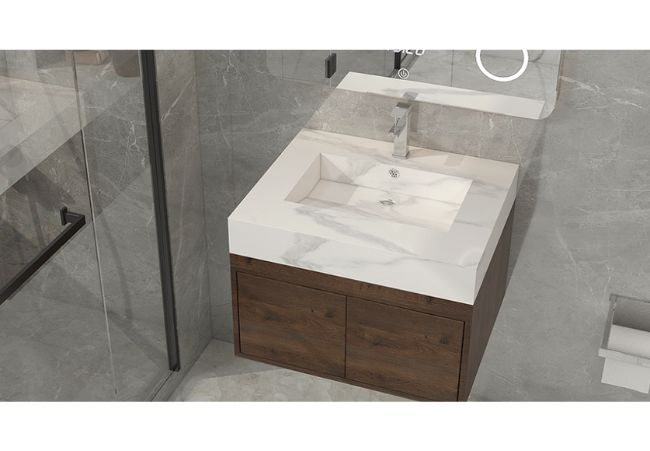 sintered stone bathroom cabinet