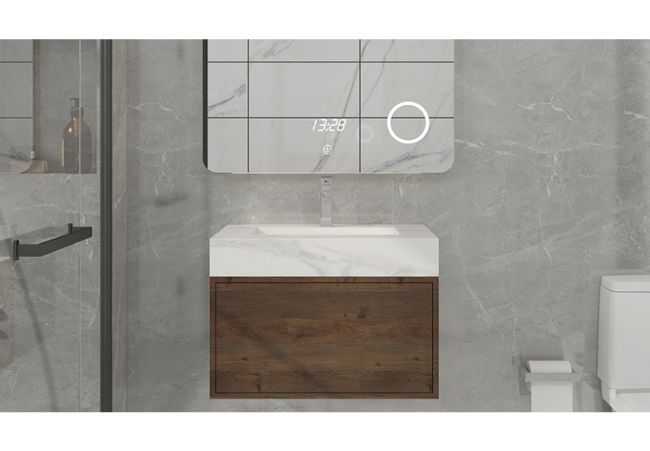sintered stone bathroom cabinet